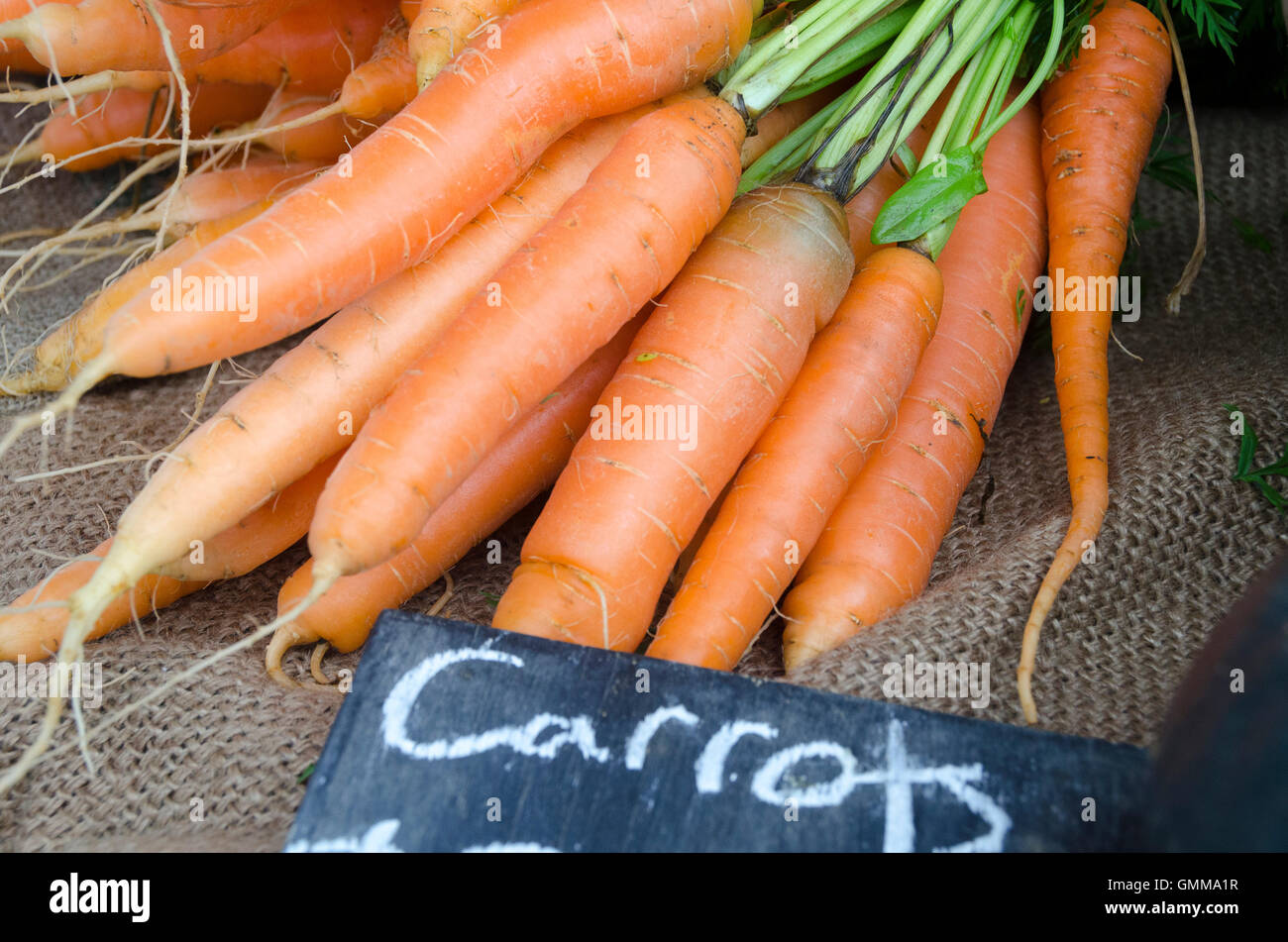 Vegetables at market, Takaka, Tasman District, South Island, New Zealand Stock Photo
