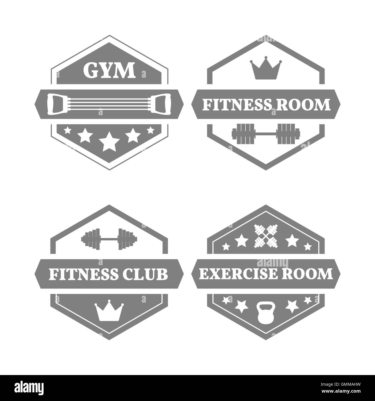 Set of sports emblems , vector illustration Stock Vector