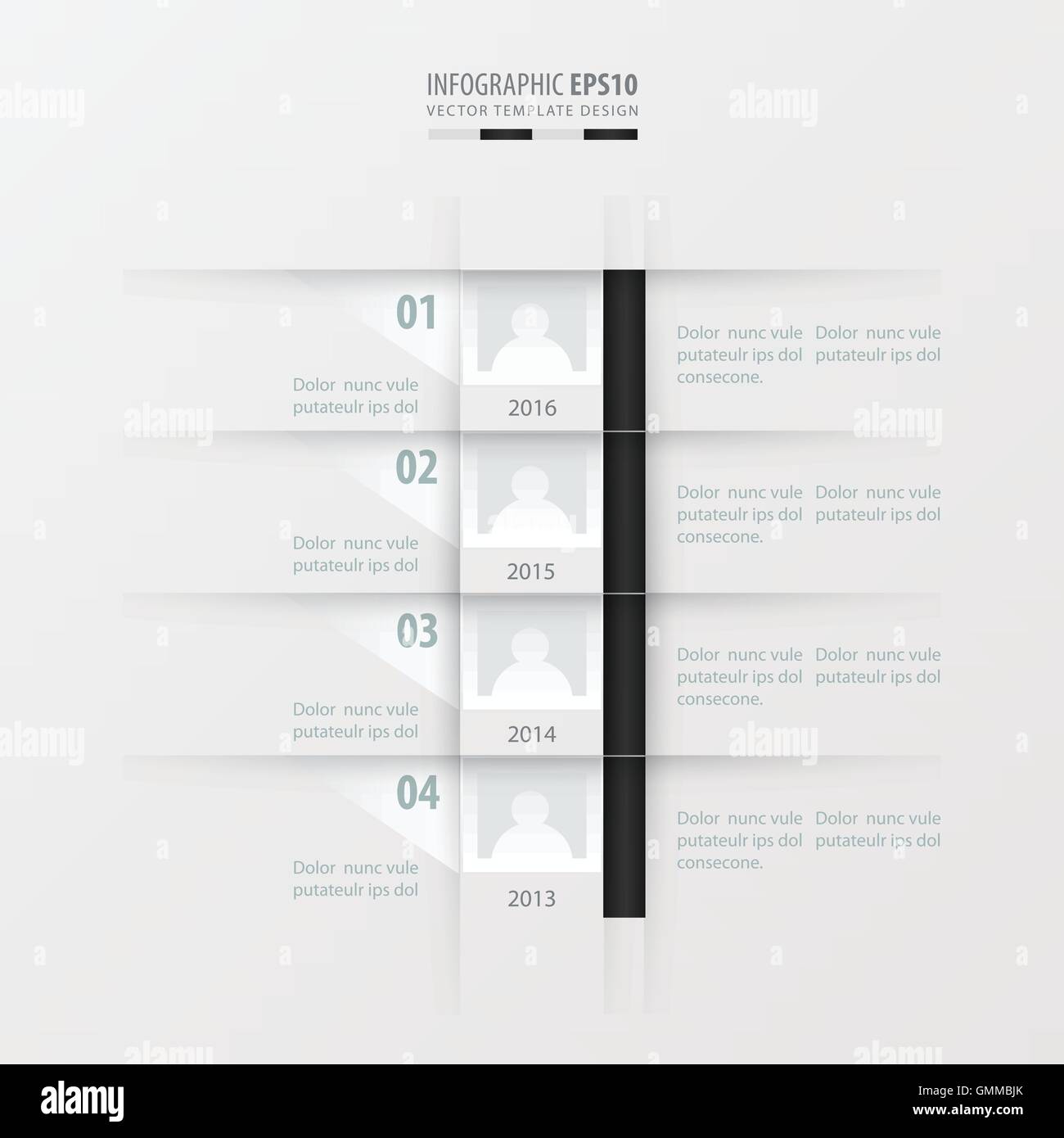 Timeline infographic template black white hires stock photography and Timeline infographic template black white hires stock photography and