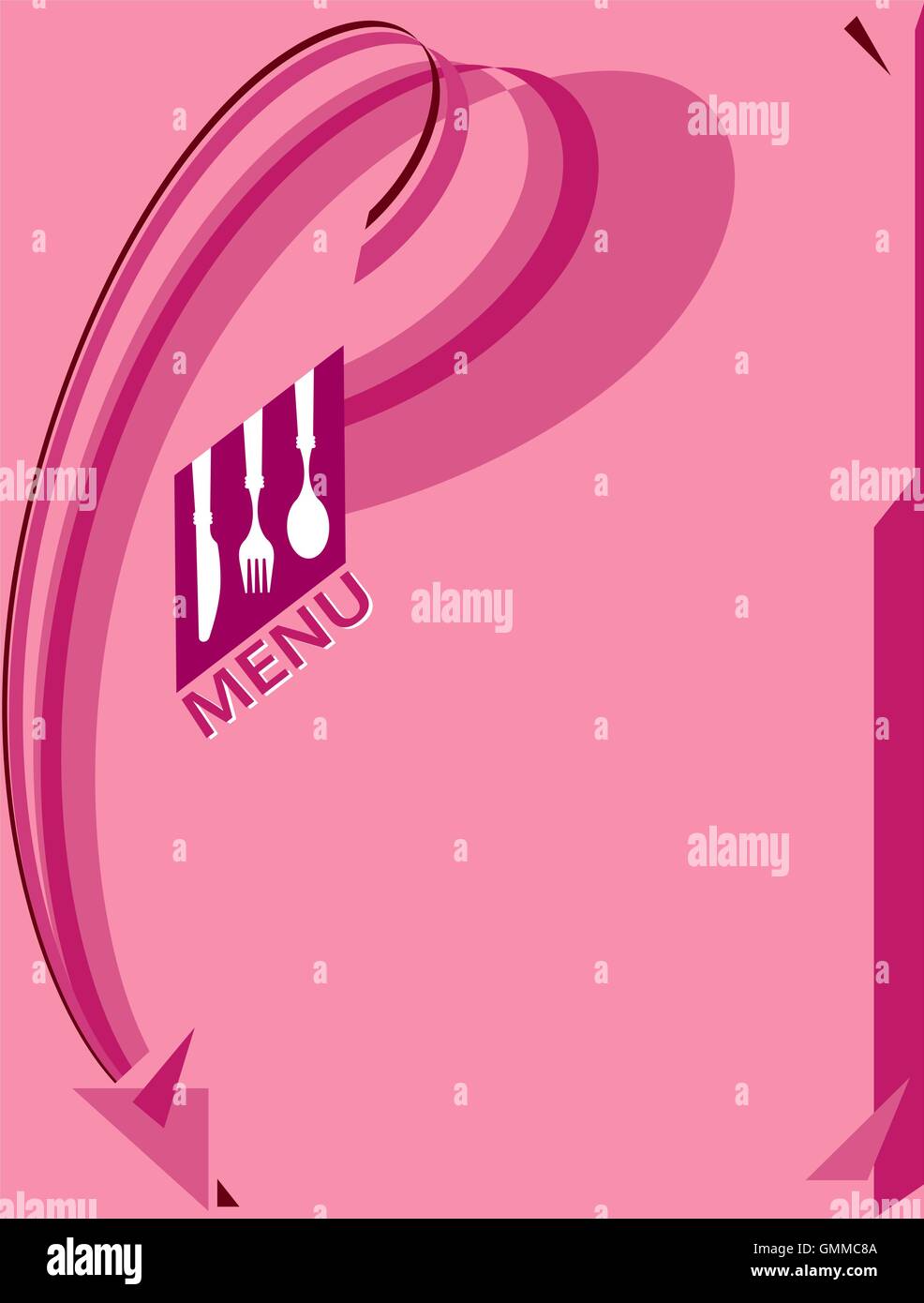 menu-card-design-template-stock-vector-image-art-alamy