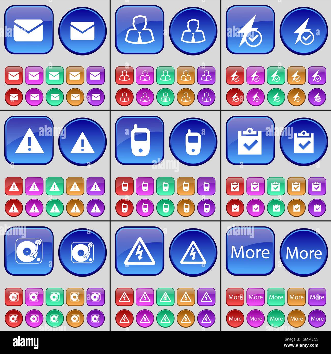 Message, Avatar, Flash, Warning, Mobile phone, Survey, Gramophone