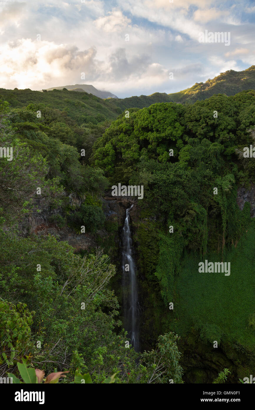 Makahiku Falls Stock Photo