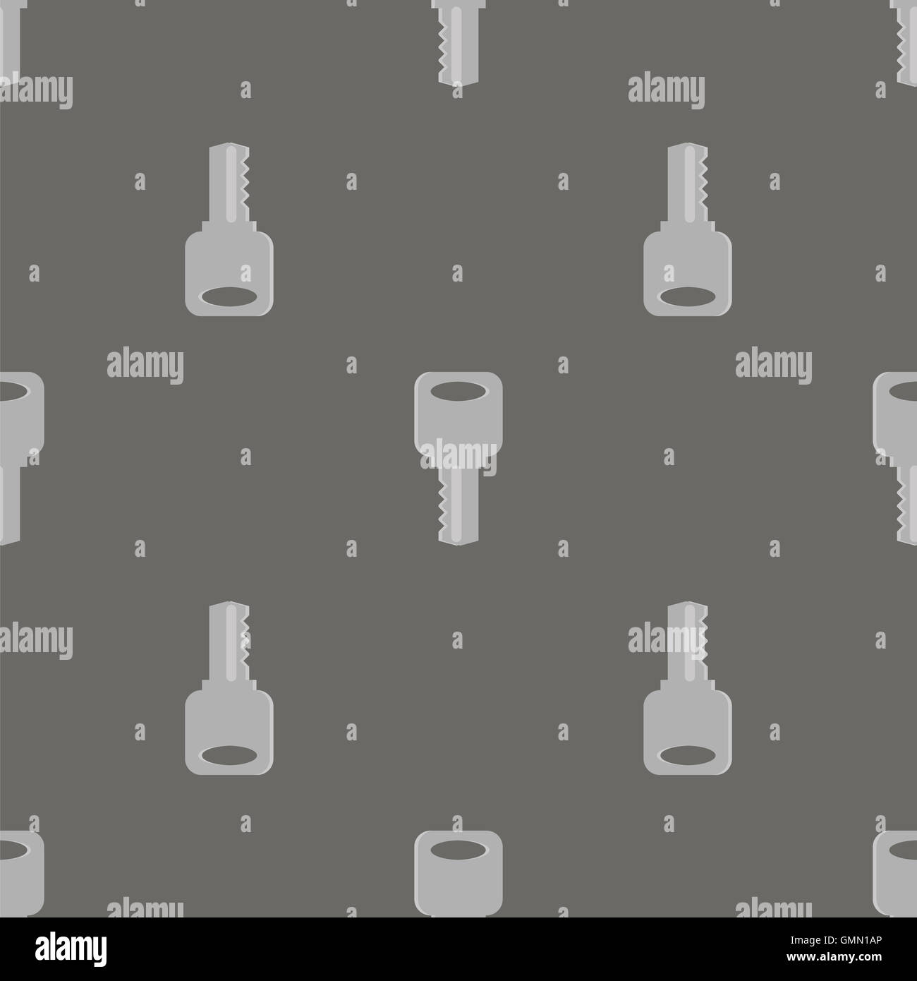 Seamless Grey Key Pattern Stock Photo Alamy