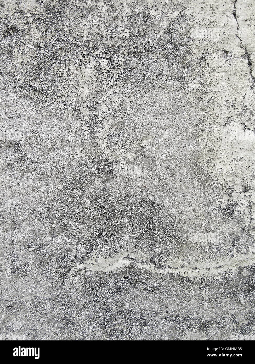 Full frame shot of old weathered gray concrete wall background Stock Photo