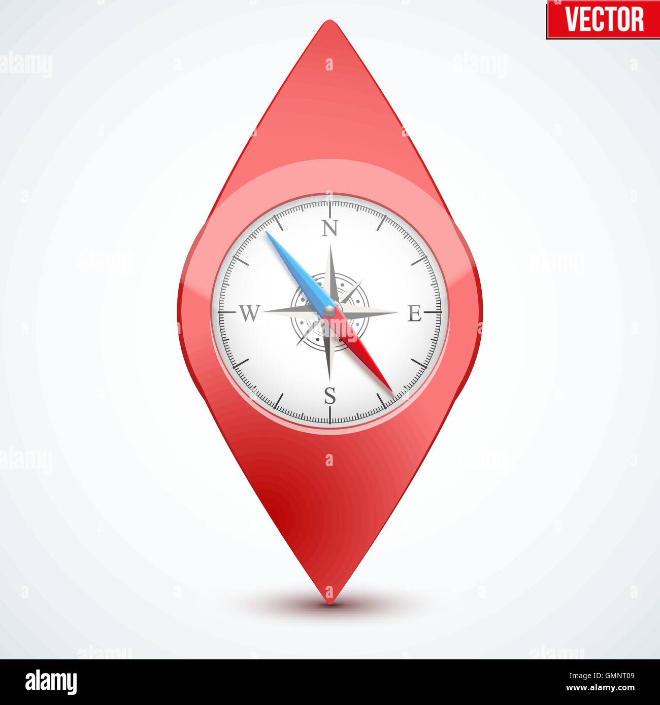 Pointer target for map Stock Vector Image & Art - Alamy