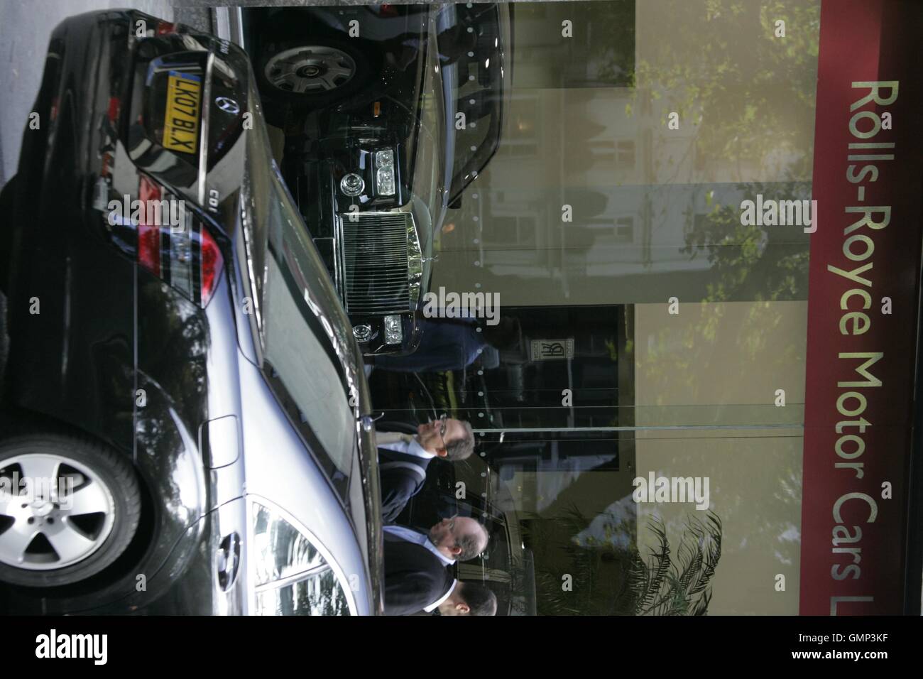 Rolls Royce dealership in Berkeley Square in Mayfair, London, home to Hedge Funds, Private