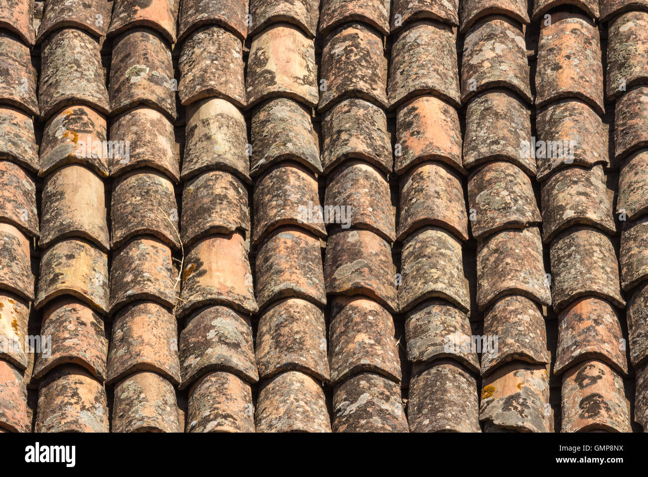 detail of an ancient Italian roof Stock Photo - Alamy