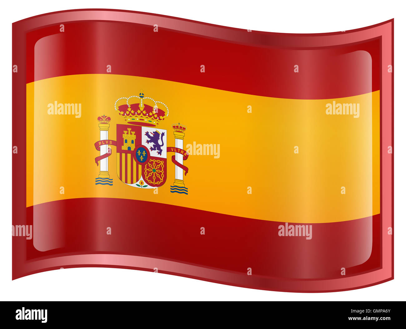 Spain Flag Icon Stock Photo Alamy