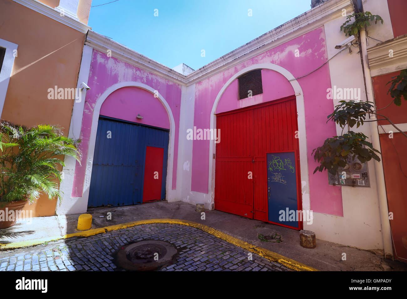 Street in old San Juan, Puerto Rico Stock Photo Alamy