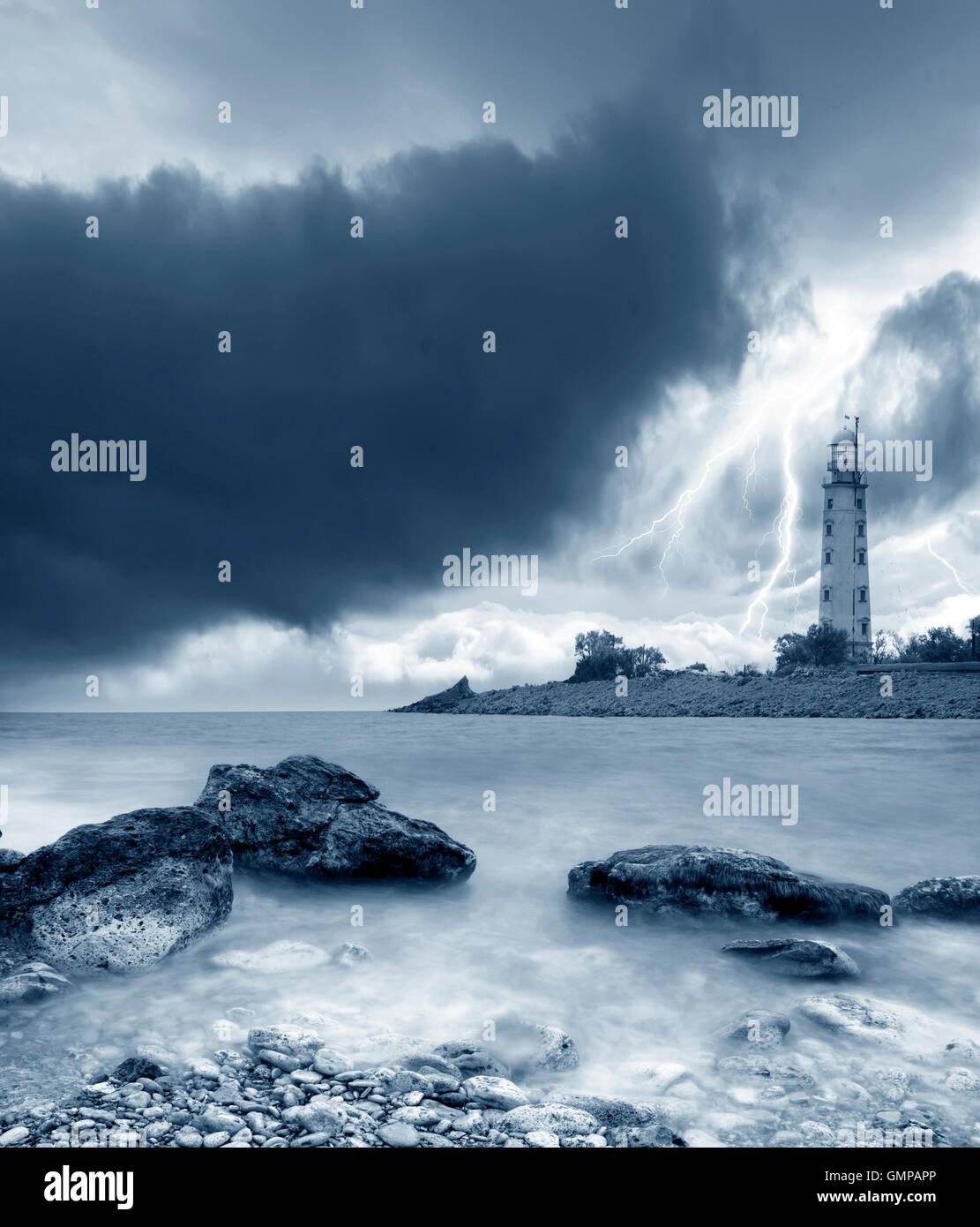 storm on the sea Stock Photo - Alamy