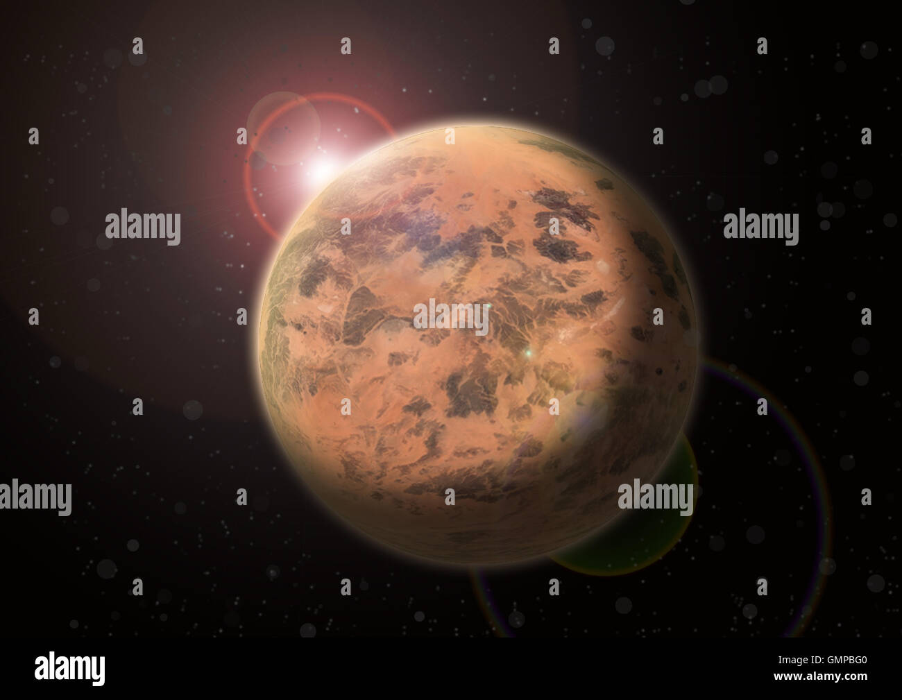 red planet Stock Photo