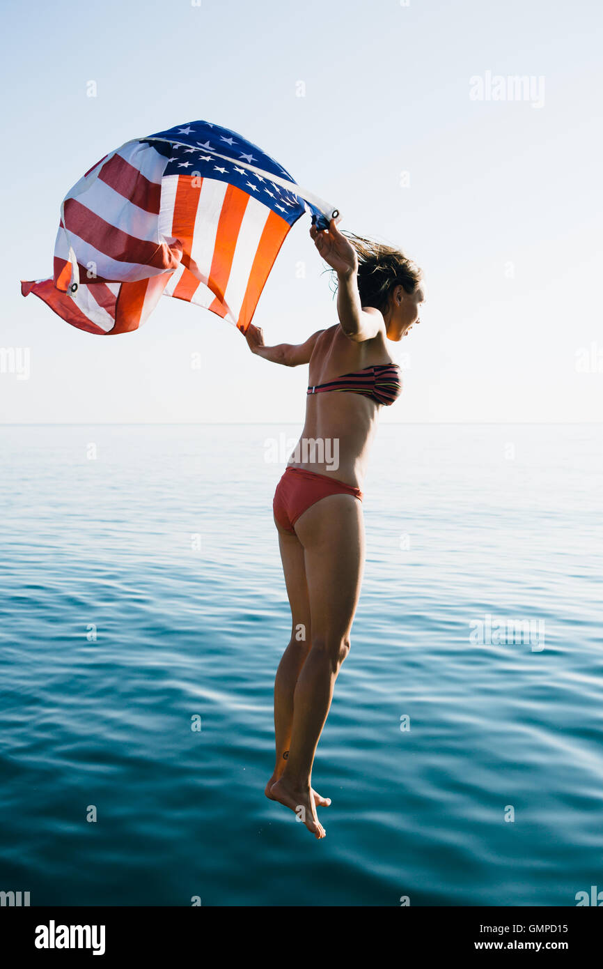 860+ American Flag Bathing Suit Women Stock Photos, Pictures