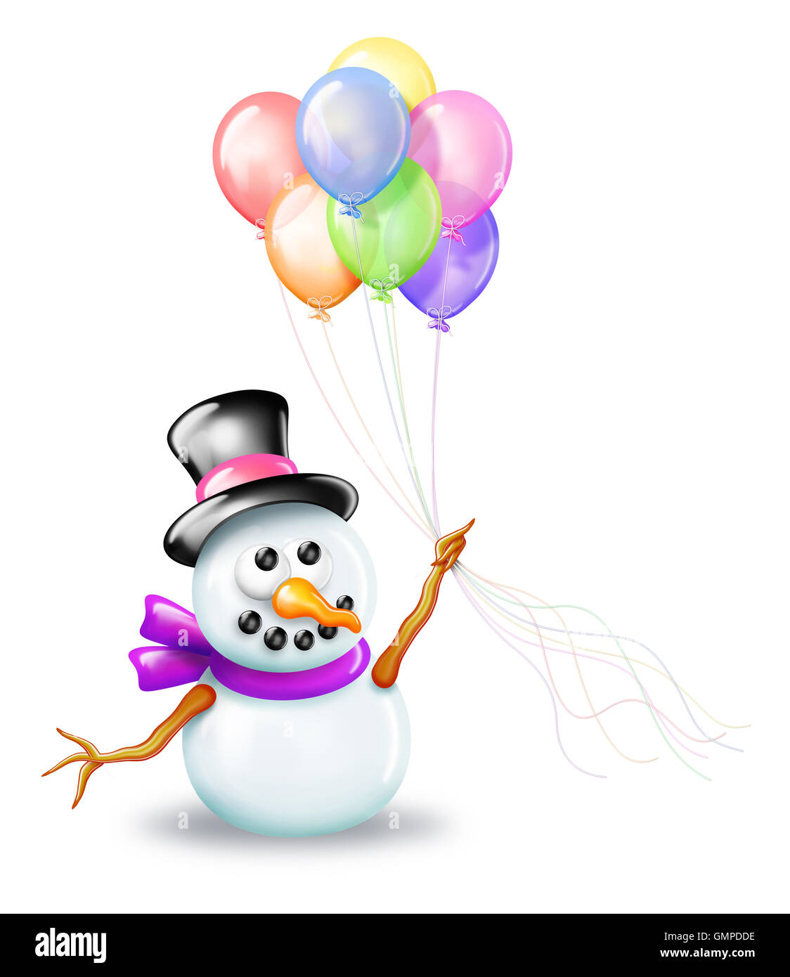 snowman birthday clipart
