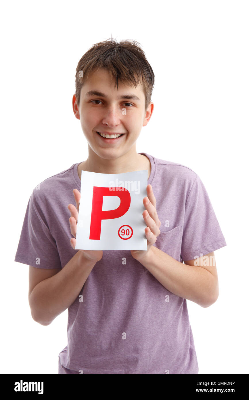 Successful P Plate Driver Stock Photo Alamy
