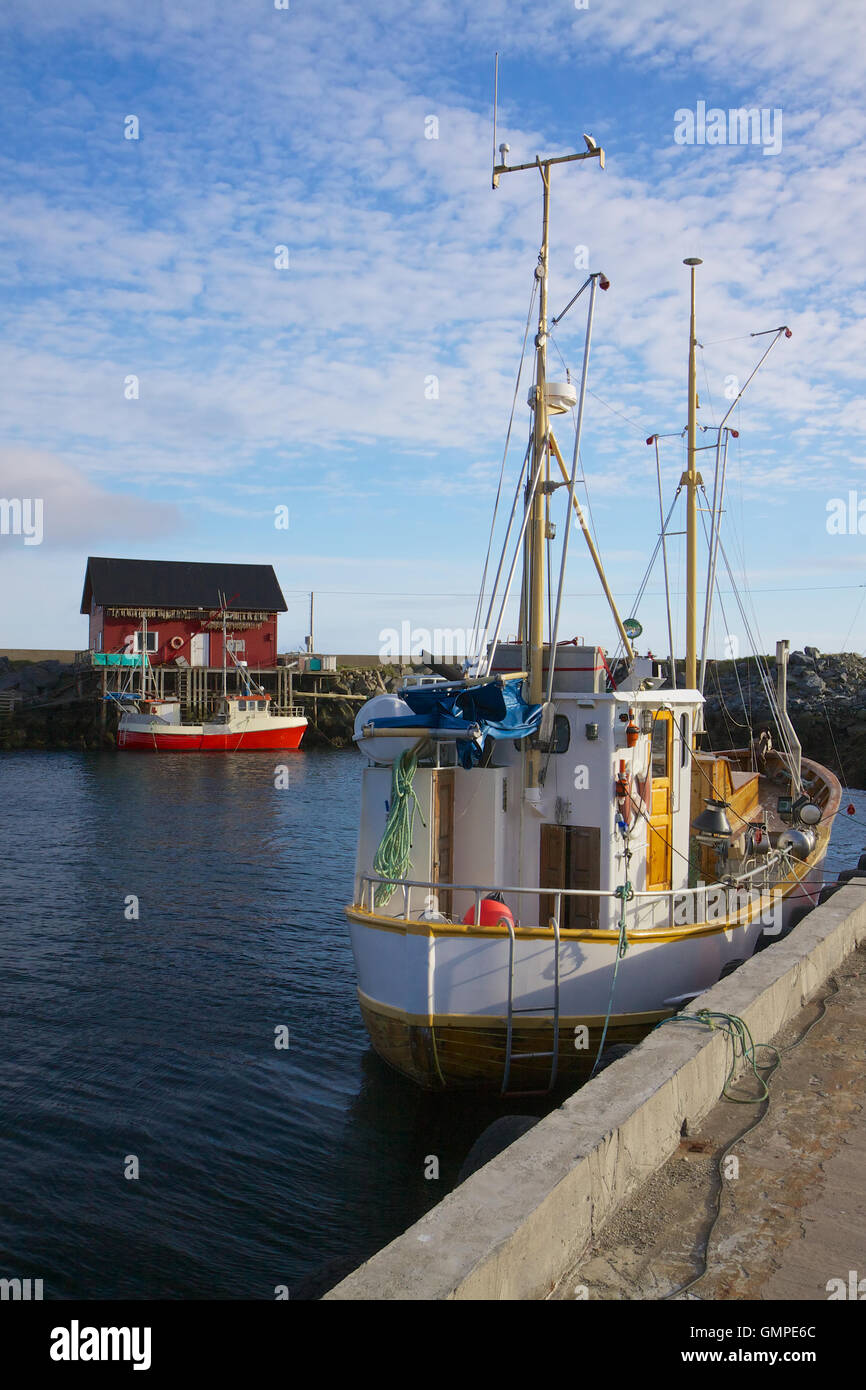 Norwegian fishing boat Stock Photo - Alamy