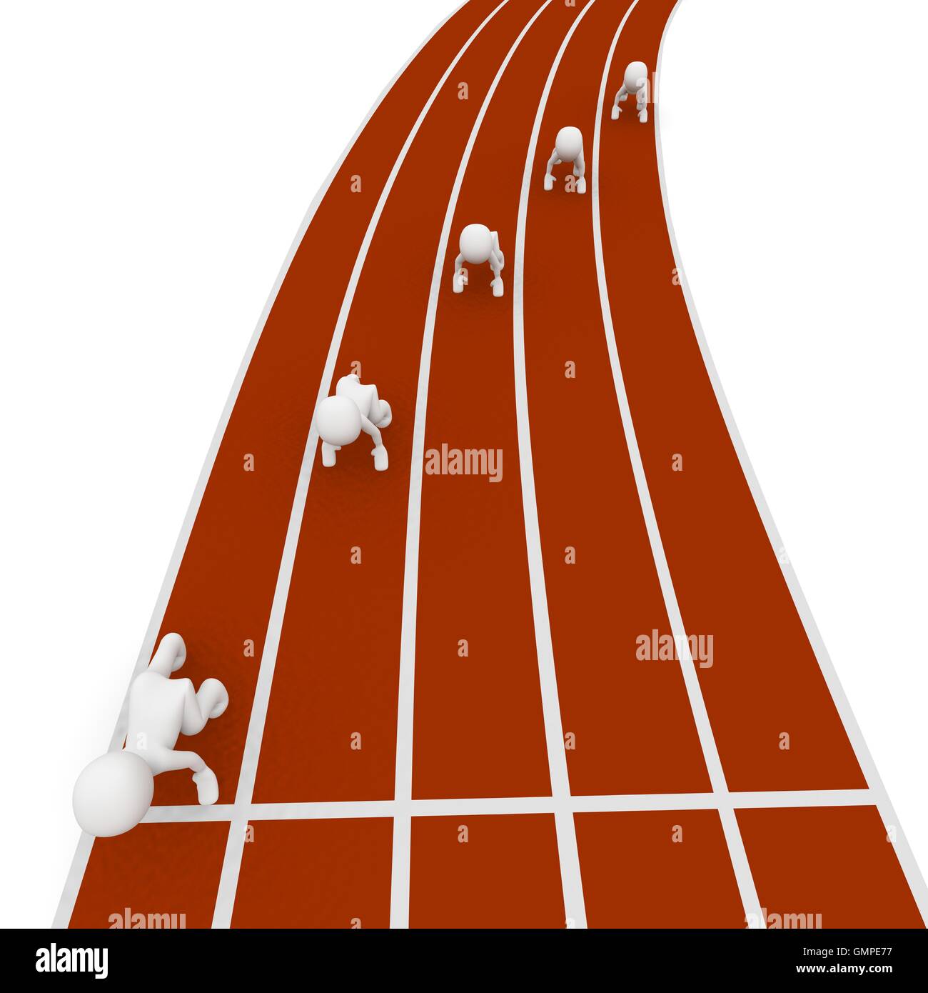 start a relay race Stock Photo Alamy