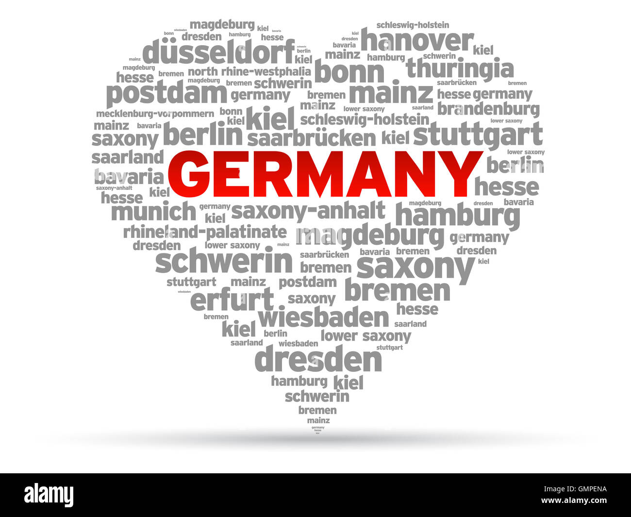 I Love Germany Stock Photo
