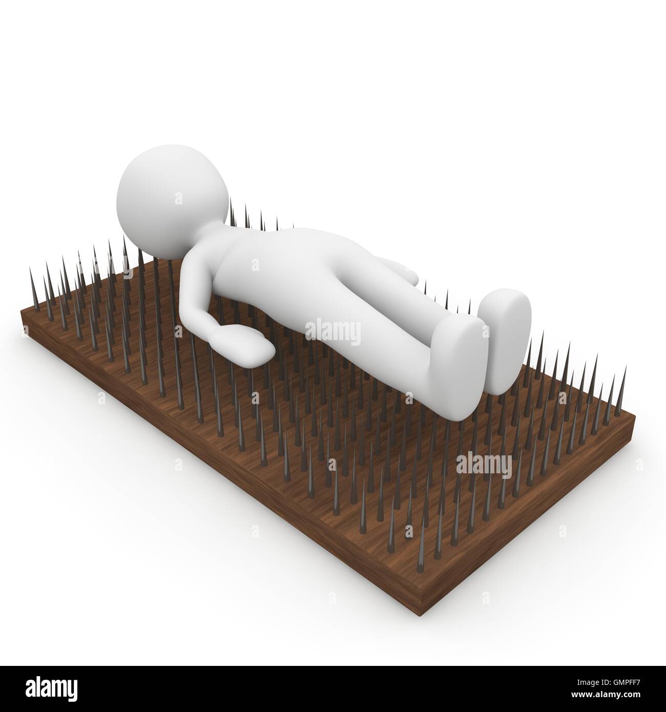 Bed of nails fakir Cut Out Stock Images & Pictures Alamy