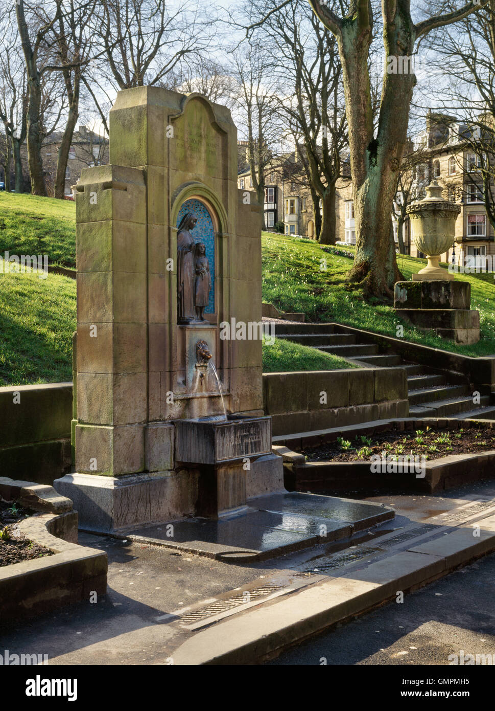 St Anne's Well, Buxton, stands in The Slopes, Palladian gardens laid ...