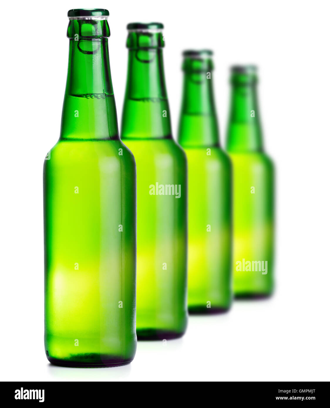 Beer bottle isolated on white Stock Photo