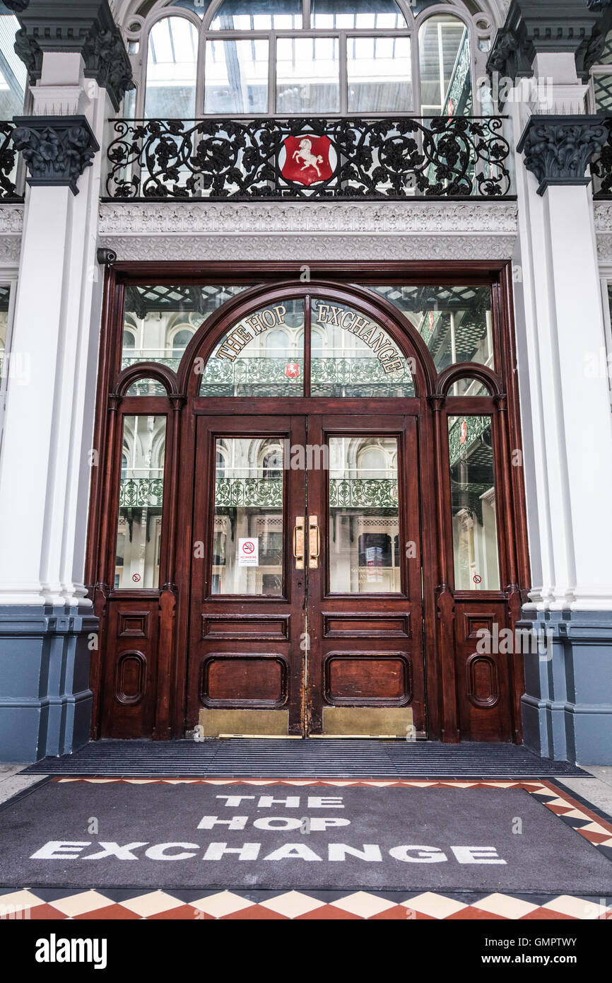 Entrance to the Hop Exchange, 24 Southwark Street, London, SE1 Stock Photo