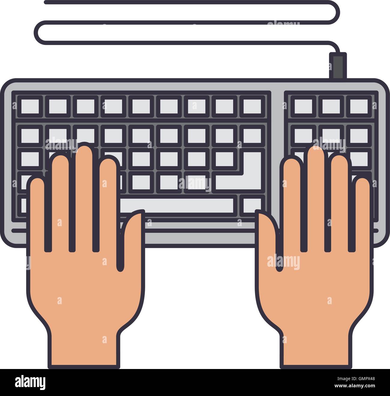 keyboard computer isolated icon Stock Vector Image & Art - Alamy