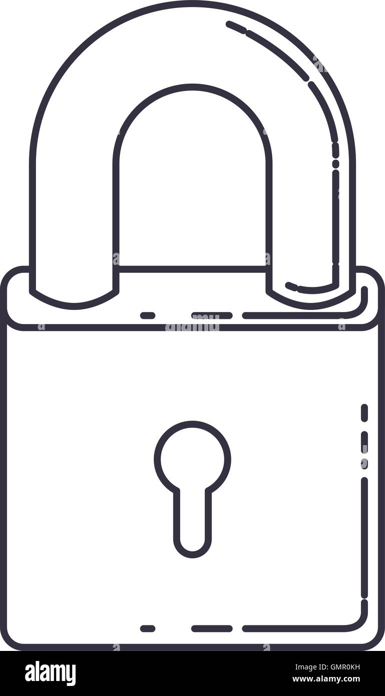 safe padlock lock isolated icon Stock Vector Image & Art - Alamy