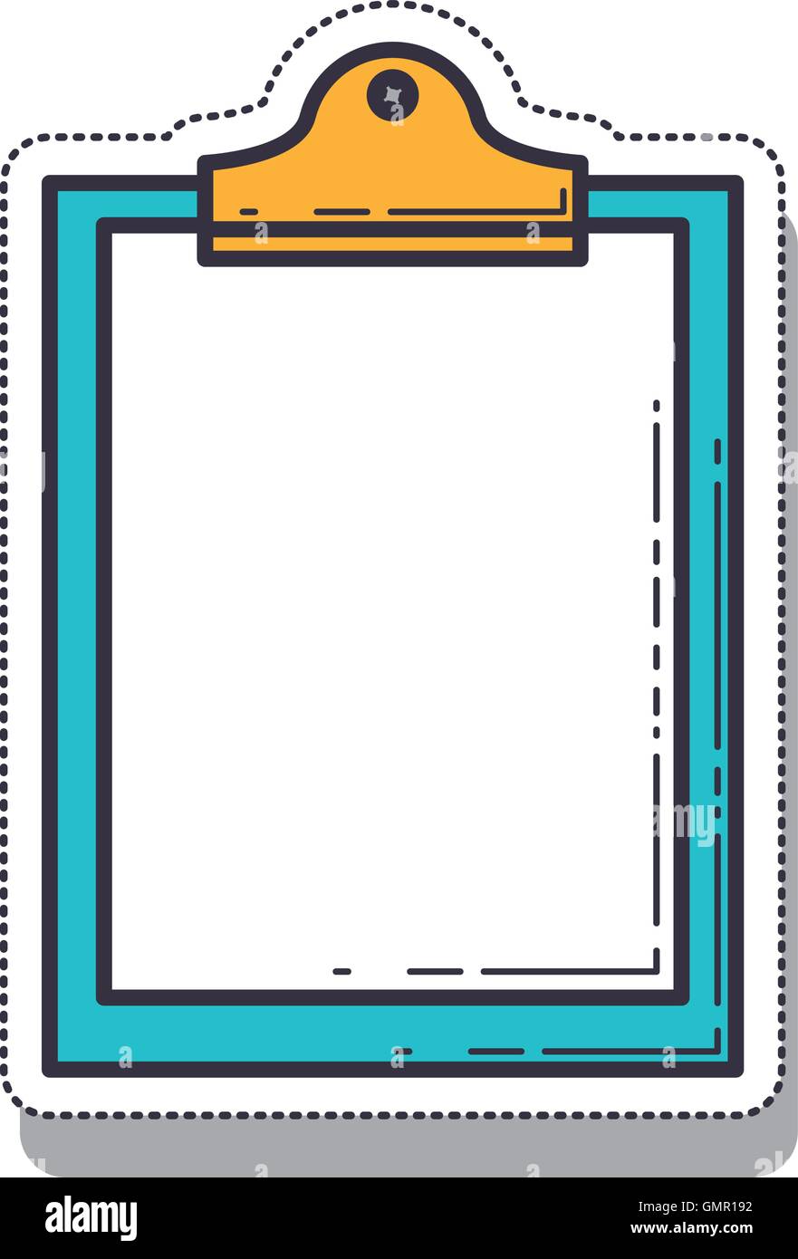 clipboard paper isolated icon Stock Vector Image & Art - Alamy
