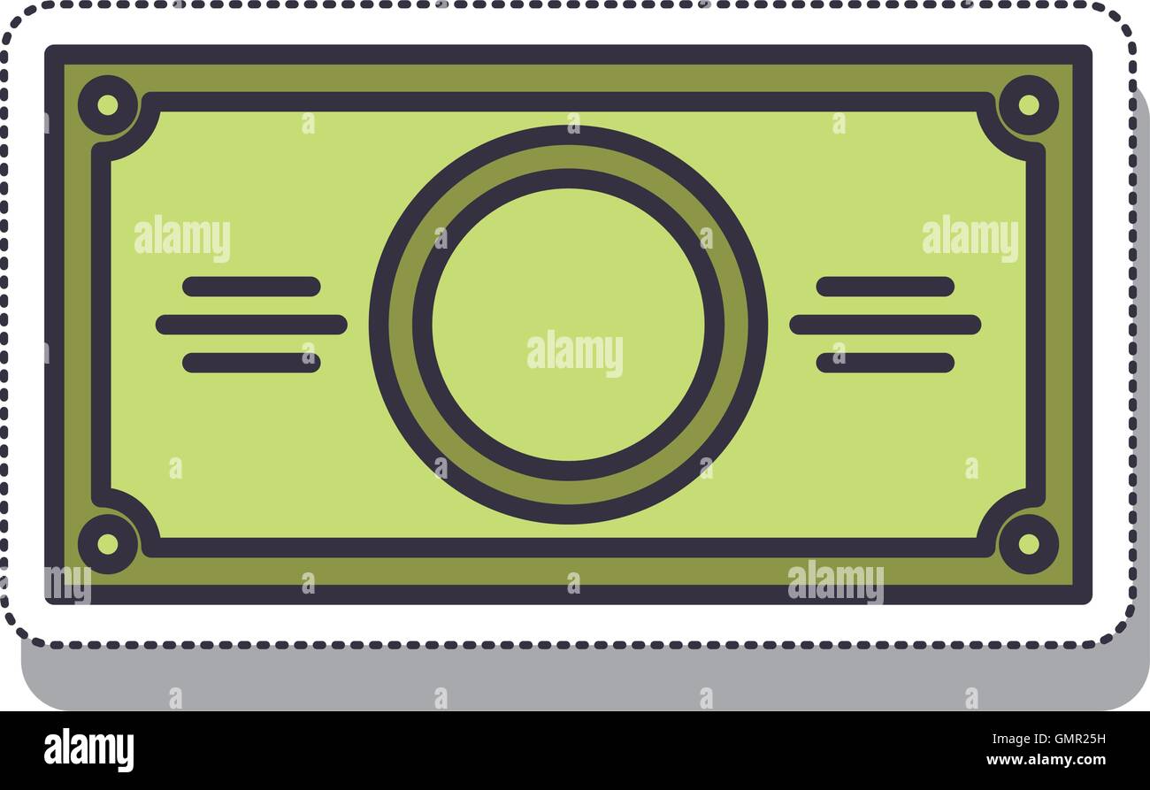 bill money dollar isolated icon Stock Vector Image & Art - Alamy
