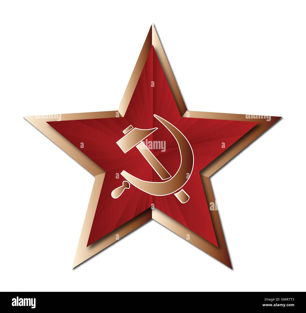 Soviet Badge Insigni Stock Vector