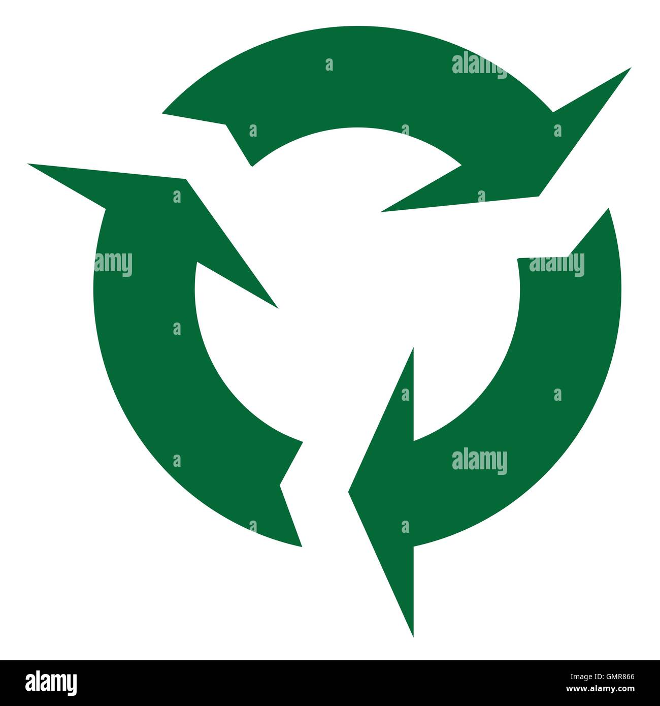Circular Recycle Sign Stock Vector