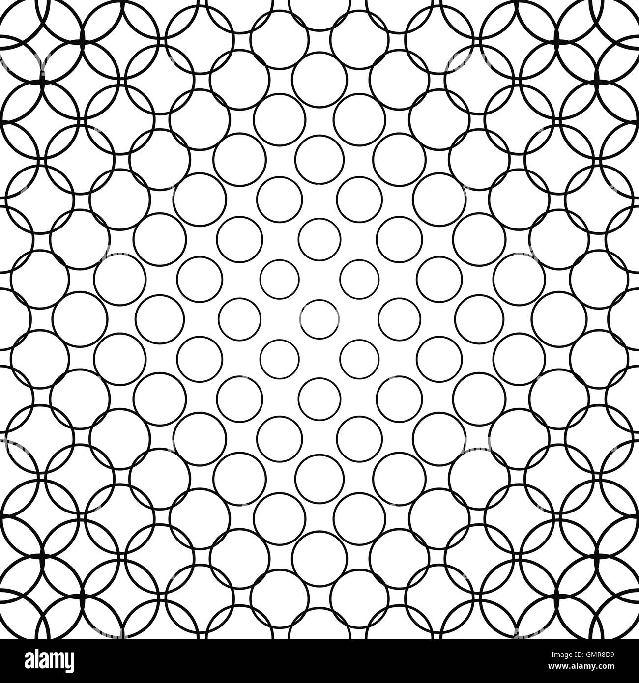 Seamless monochrome circle pattern Stock Vector Image & Art Alamy