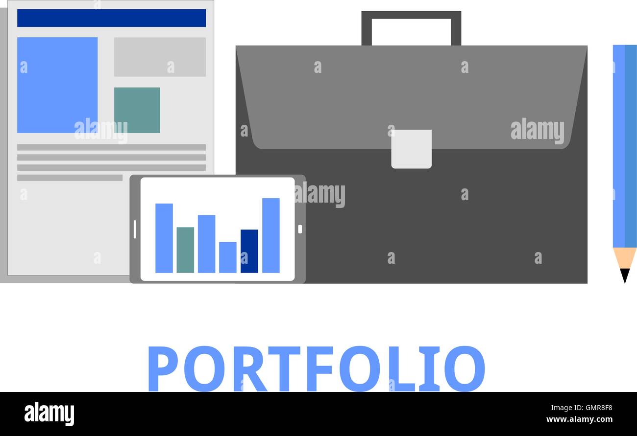 vector - portfolio Stock Vector