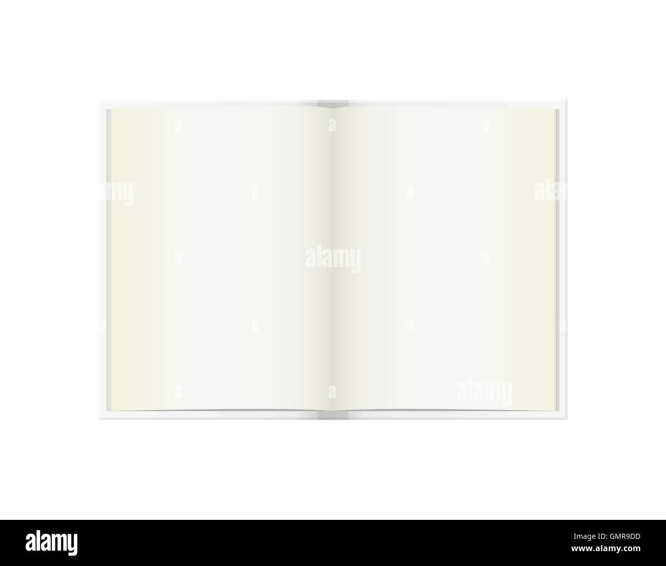 open book with blank pages Stock Vector
