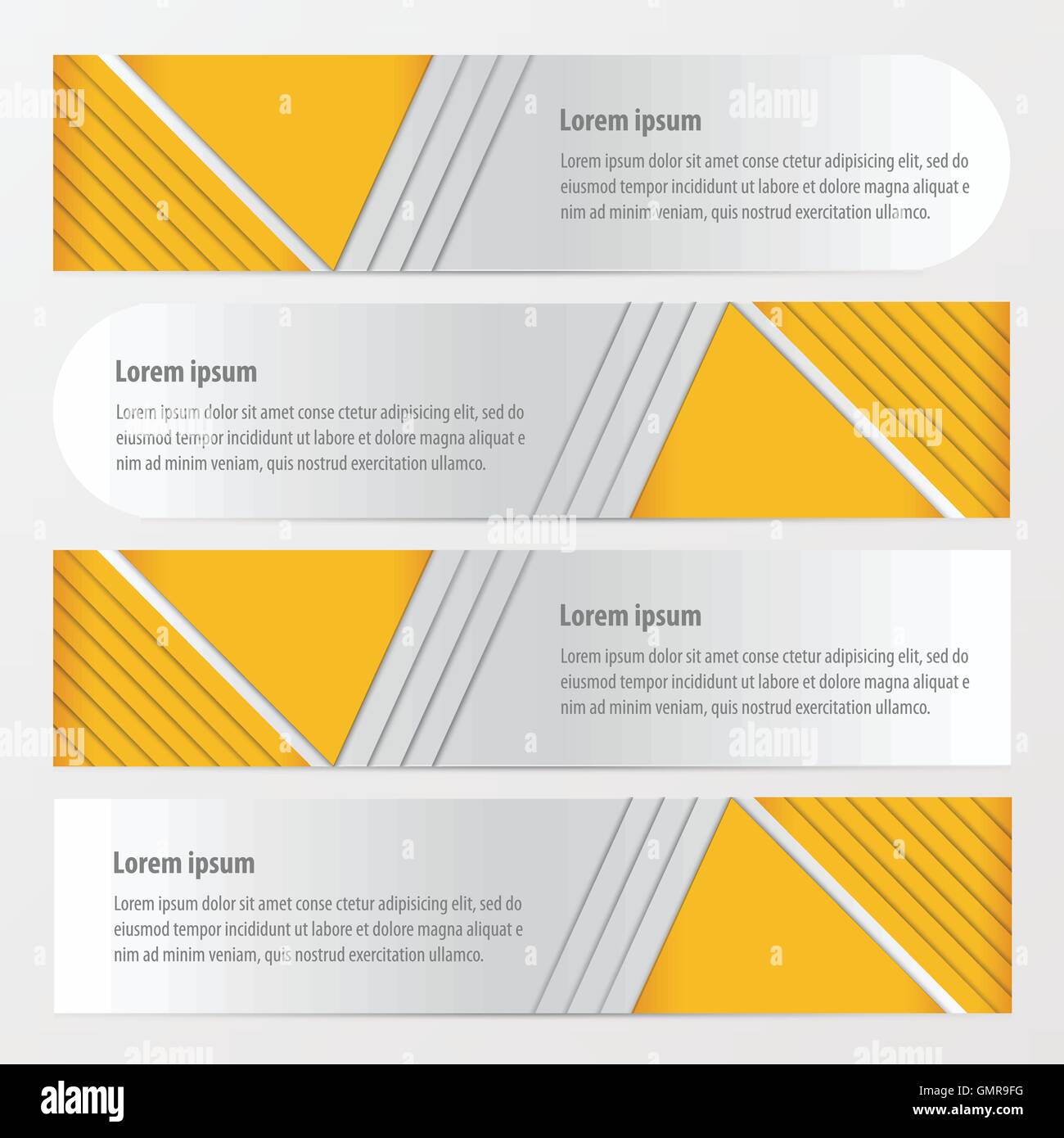 banner design yellow color Stock Vector Image & Art - Alamy