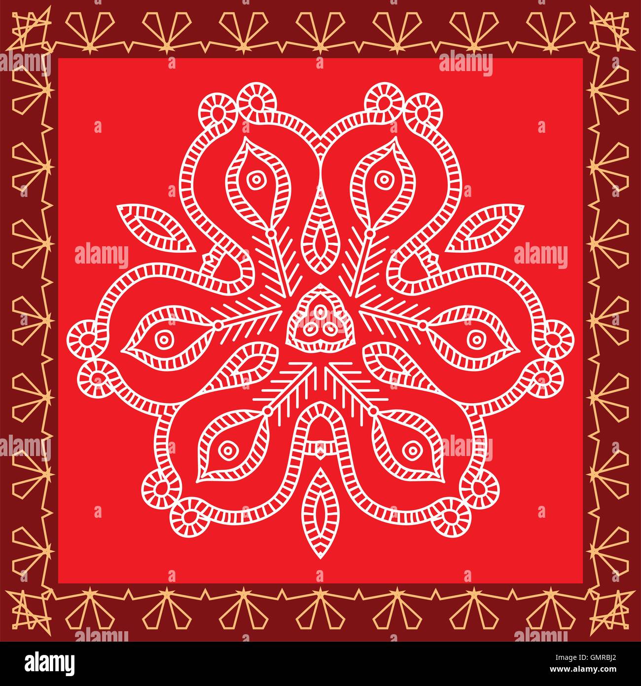 Wall painting indian Stock Vector Images Alamy