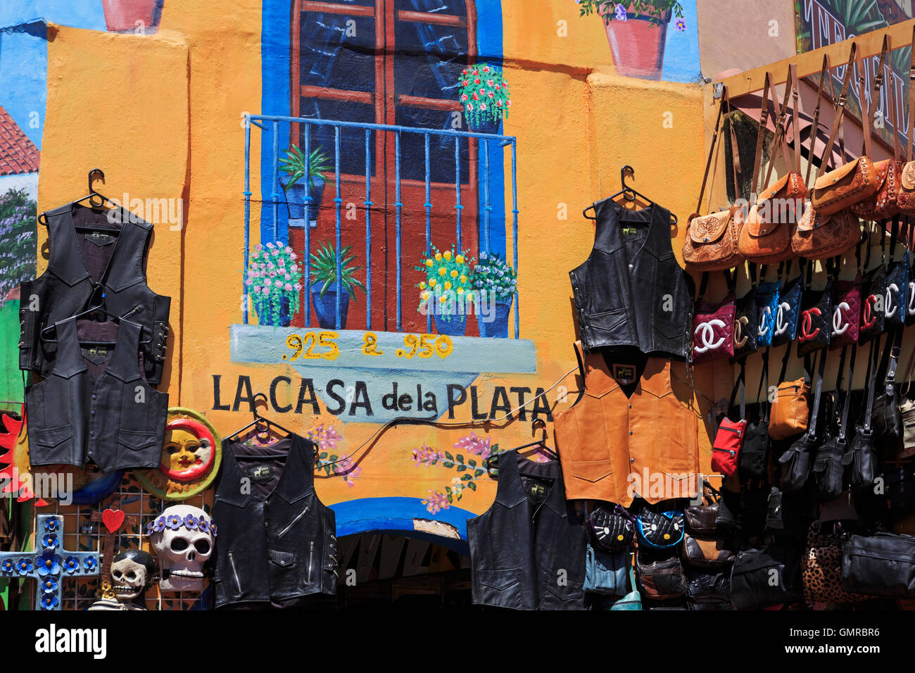 Los Amigos Plaza, Ensenada, Baja California, Mexico Stock Photo