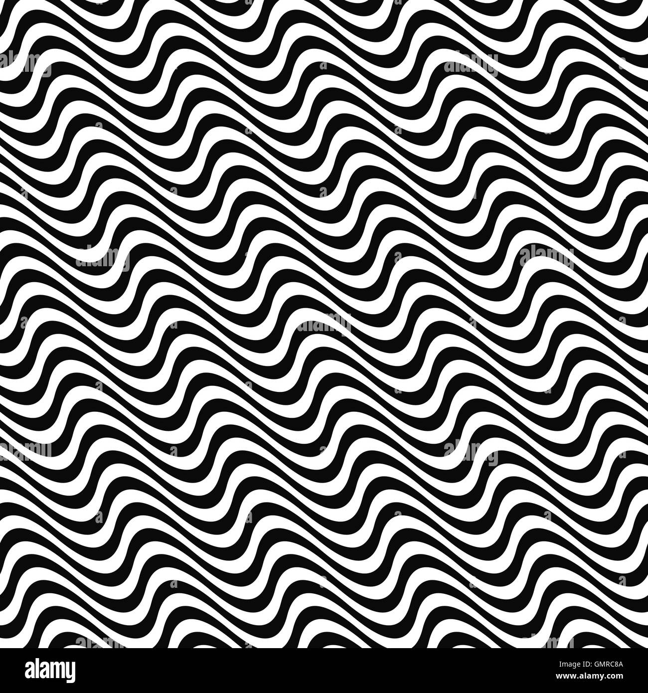 Black white seamless wave pattern Stock Vector Image & Art - Alamy
