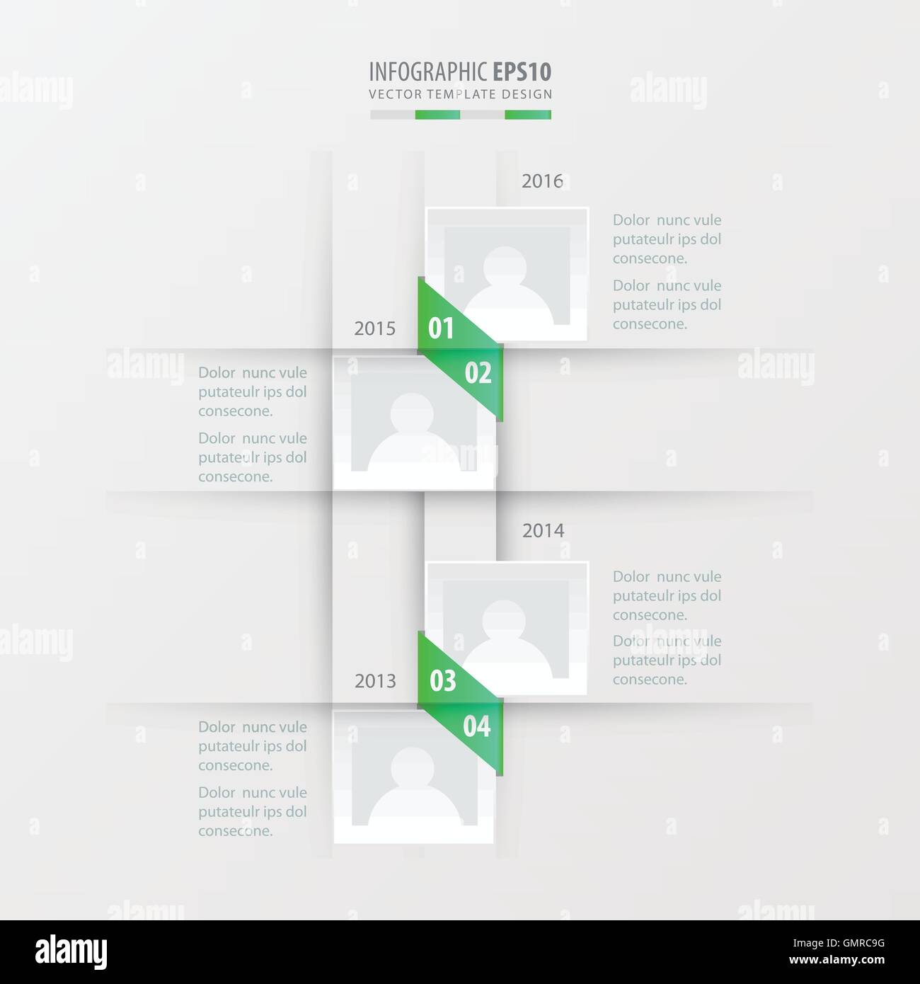 vector timeline design green gradient color Stock Vector Image & Art ...
