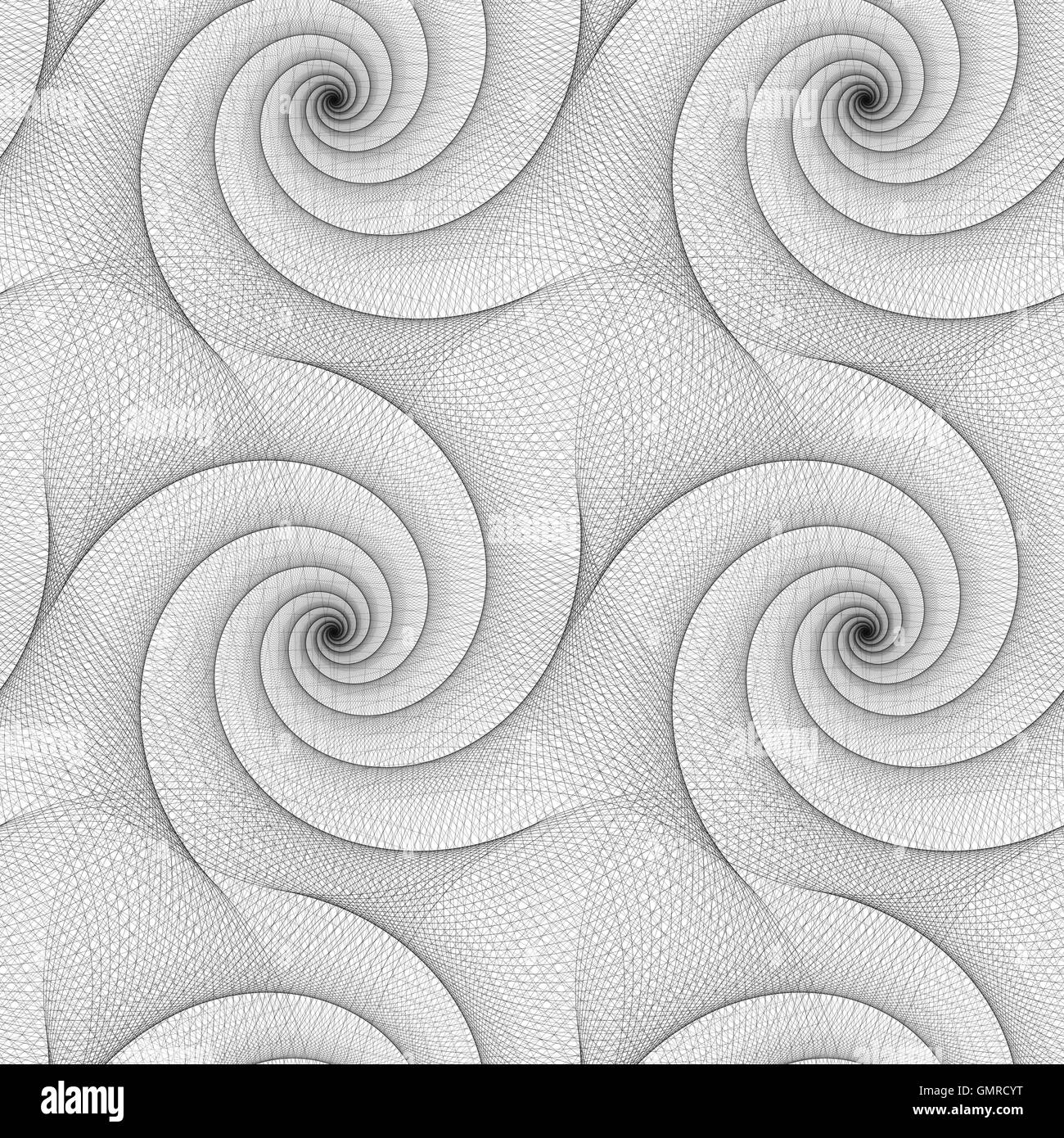 Seamless abstract black white spiral pattern Stock Vector Image & Art ...