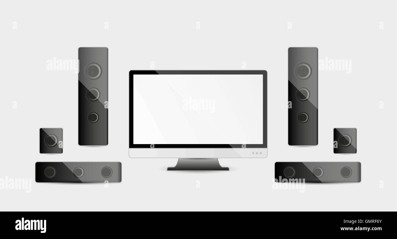 home cinema system Stock Vector Image & Art Alamy