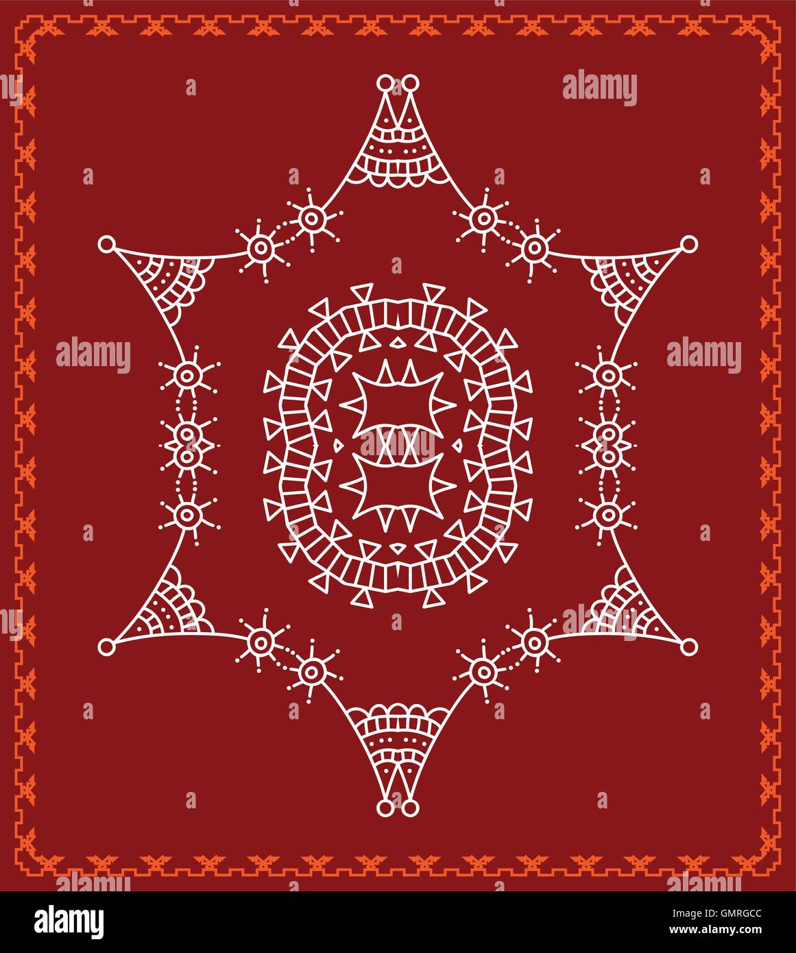 India wall painting Stock Vector Images Alamy