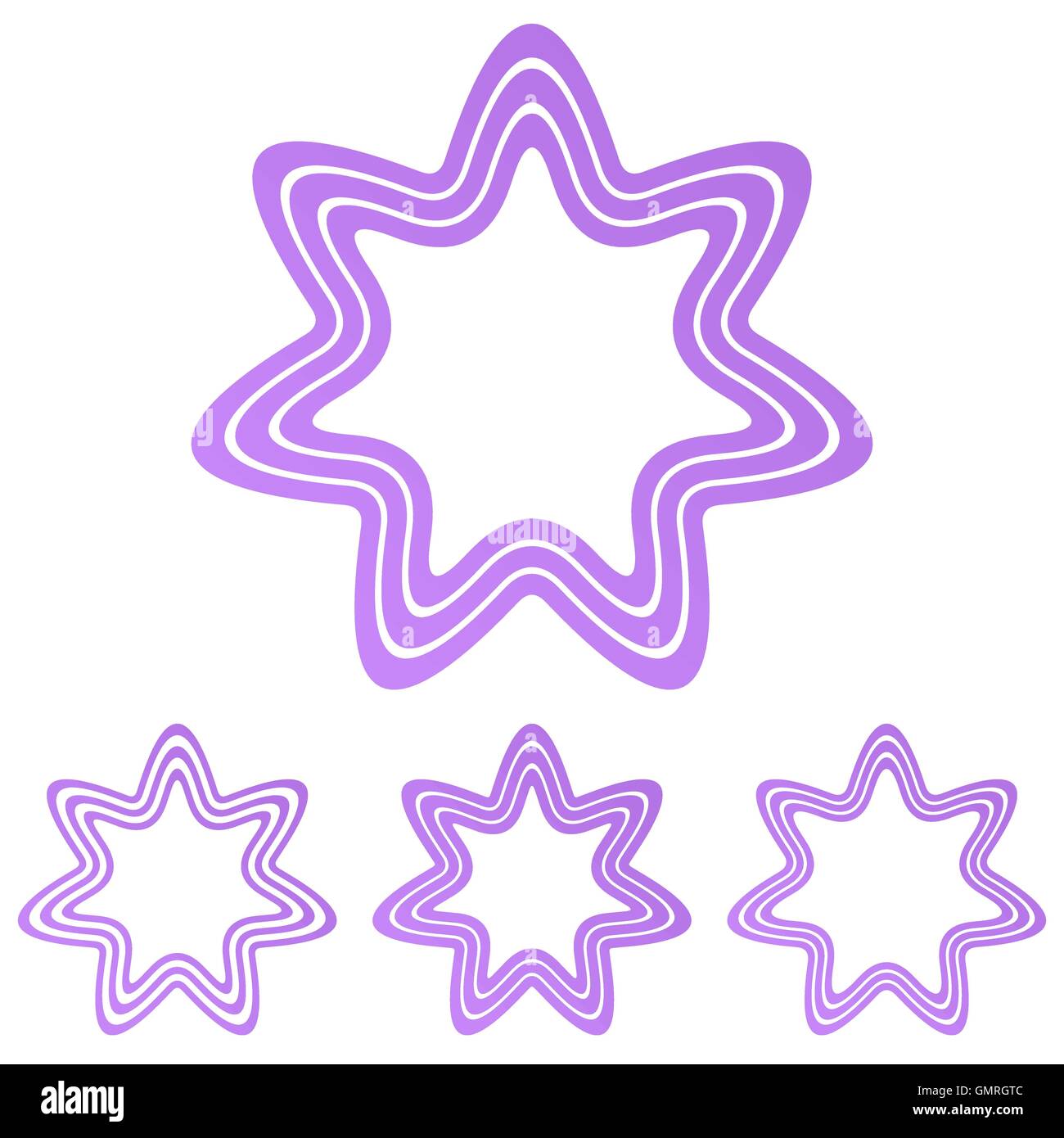Light purple star logo design set Stock Vector Image & Art - Alamy