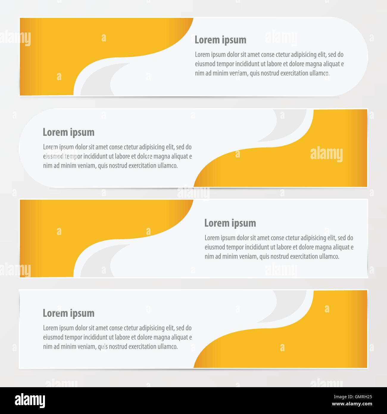 banner design yellow color Stock Vector Image & Art - Alamy