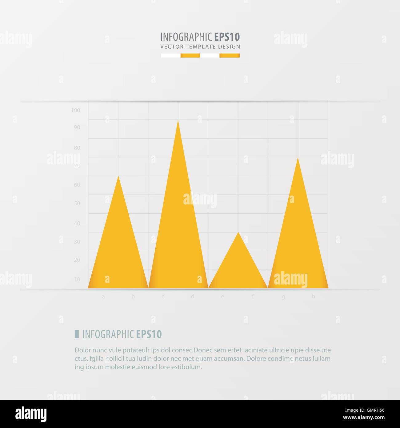 graph and infographic design yellow color Stock Vector Image & Art - Alamy