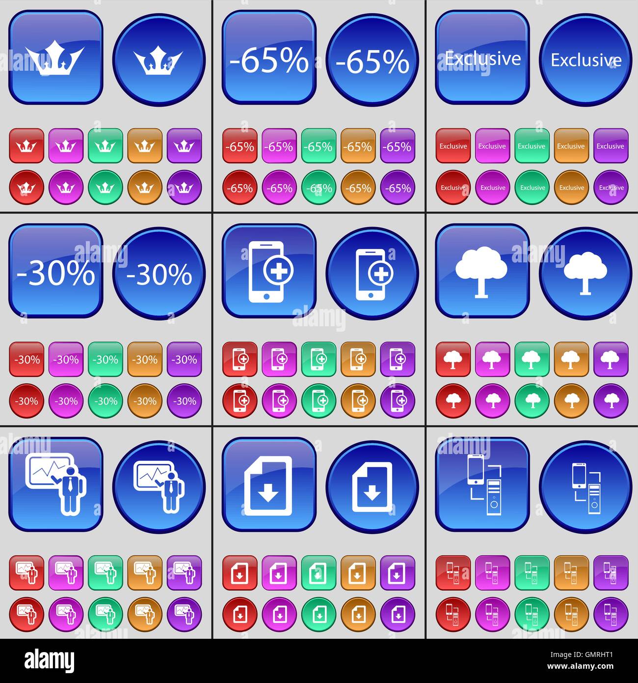 Crown, Discount, Exclusive, Discount, Smarphone, Tree, Graph, File