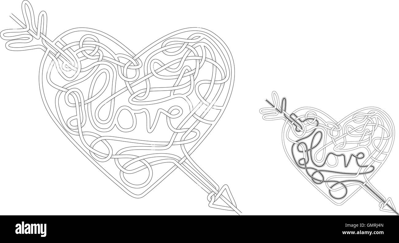Love is easy Stock Vector Images - Alamy
