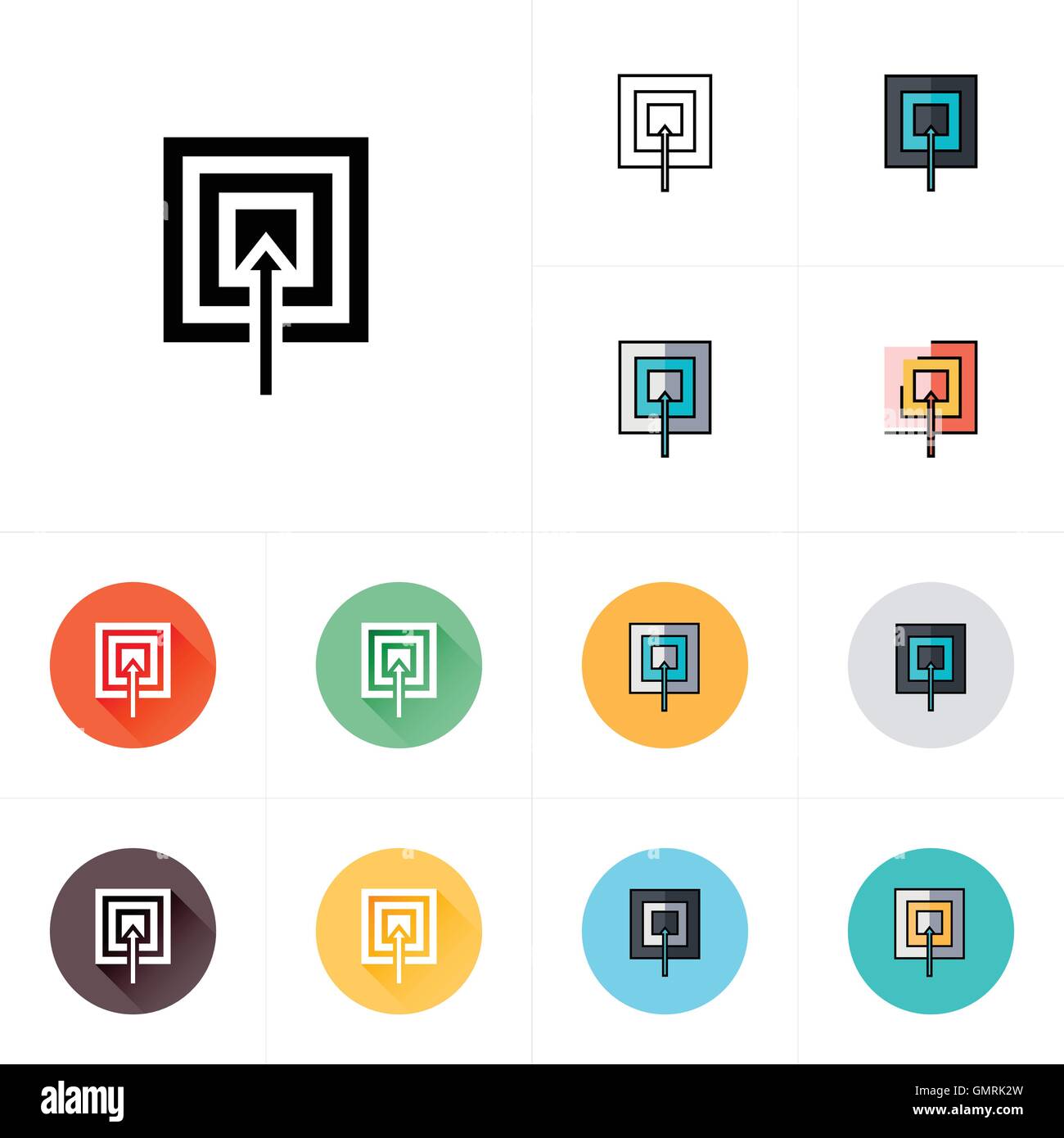 Blue target Stock Vector Images - Alamy