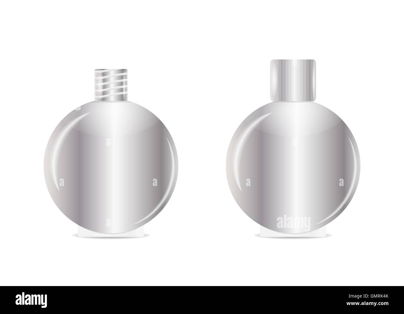 open and closed silver bottle Stock Vector Image & Art - Alamy