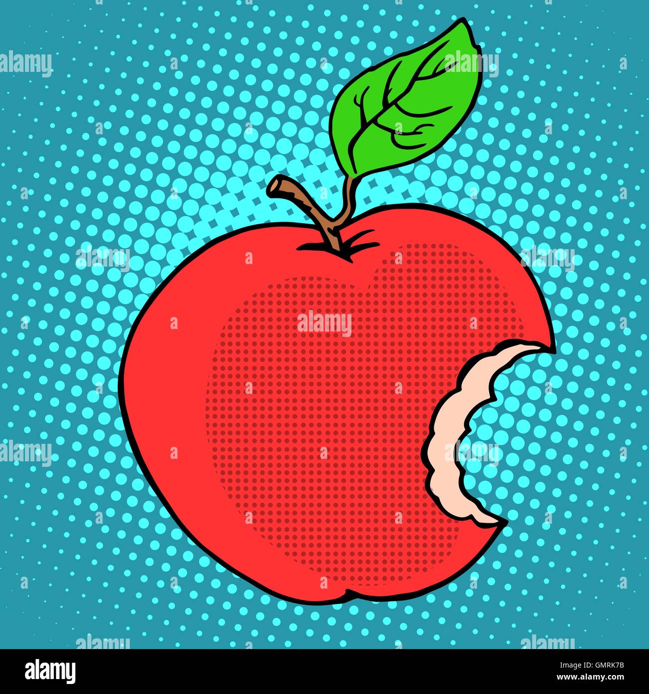 Bitten red Apple Stock Vector Image & Art - Alamy